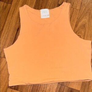 Zara Women's Peach Crop Top